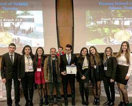 From left to right: Radhi Aloulou, Chaima Elhif, Cherine Ghazouani, Mahdi Latrach, Wassim Marrakchi, Nadia Ben Aissa, Neila Fantar, Ghalia Dhaoui, Ines Benzina
