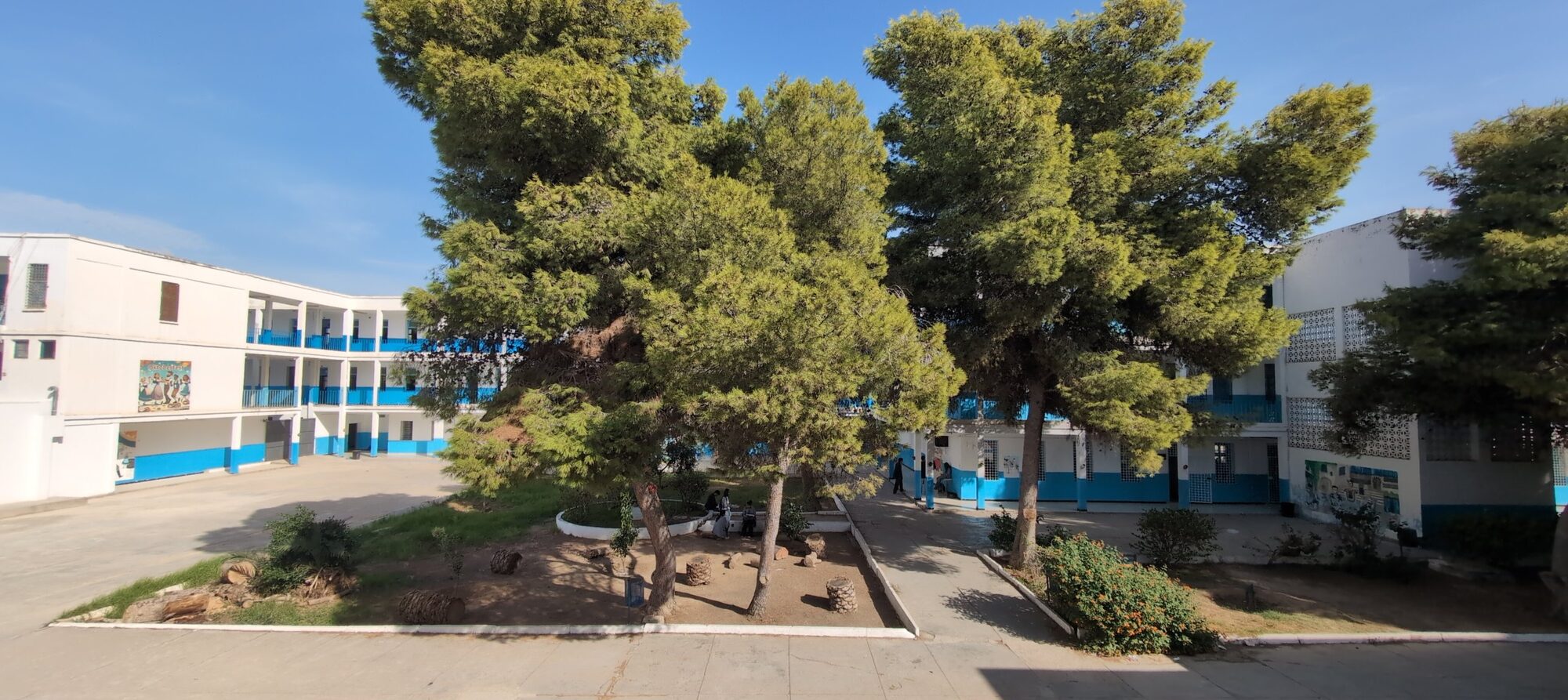 The main courtyard, October 2026